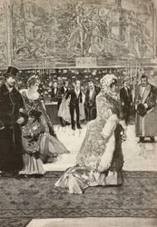 Kürassiersaal im Quirinal während einer Feier, Rom, Italien