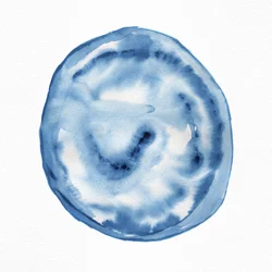 Fließender Indigo-Wirbel