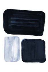 Minimalistische blaue Blöcke
