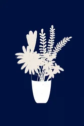 Minimalistisches Blumenbouquet