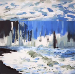 Das Meer bei Sainte-Adresse nach Monet, 2019