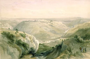 Jerusalem vom Süden, 12. April 1839, Platte 10 aus Band I von 