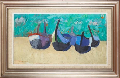 Boote in Nazaré