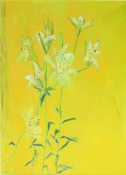 Lilien auf Gelb