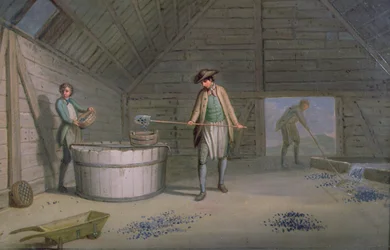 Bleibergbau bei Leadmills, das Waschen und Sieben des Bleis
