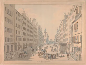 Die High Street von Edinburgh vom Osten