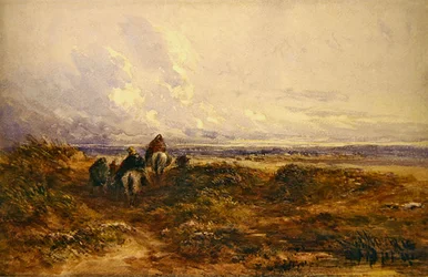 Zigeuner überqueren ein Moor