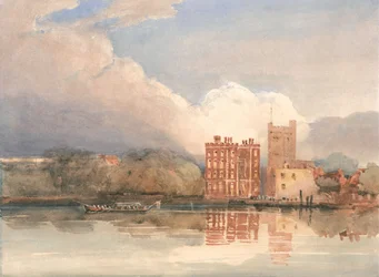 Blick auf Lambeth Palace an der Themse