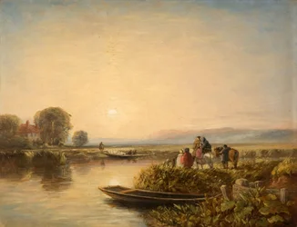 Warten auf die Fähre - Morgen, 1851
