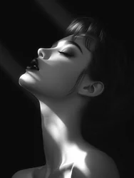 Elegante Frau Profil