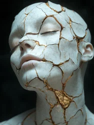 Goldene Kintsugi-Gelassenheit