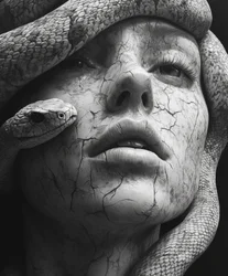 Medusa Steingesicht