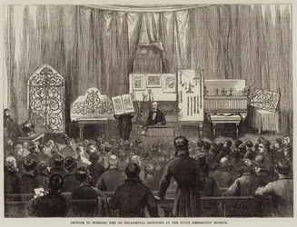 Vortrag für Arbeiter über Ziermetallarbeiten im South Kensington Museum