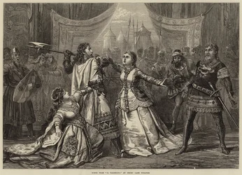Szene aus Il Talismano, im Drury Lane Theatre