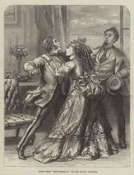 Szene aus Shilly-Shally, im Gaiety Theatre