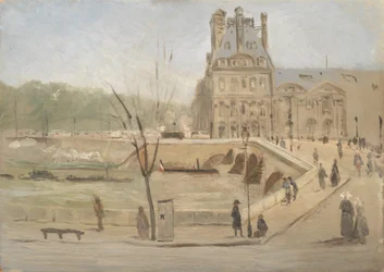 Pont Royal in Paris. Skizze