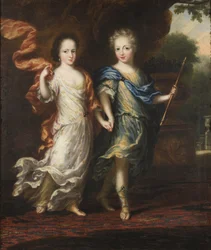 Karl XII., 1682-1718, König von Schweden, Pfalzgraf von Zweibrücken, und Hedwig Sophia, 1681-1708, Prinzessin von Schweden, Herzogin von Holstein-Gottorf
