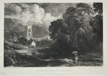 Verschiedene Landschaftsmotive, charakteristisch für englische Szenerie...Stoke by Neyland, Suffolk, 1830