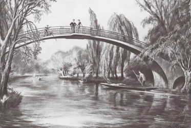 Oxford: Fußgängerbrücke über den Cherwell