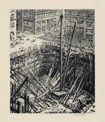 Eine Ausgrabung in Manhattan