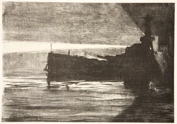 Annäherung an ein Schlachtschiff bei Nacht, Illustration aus 