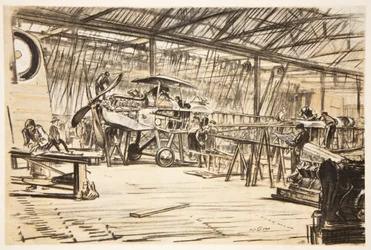 Flugzeuge aufstellen, Illustration aus 