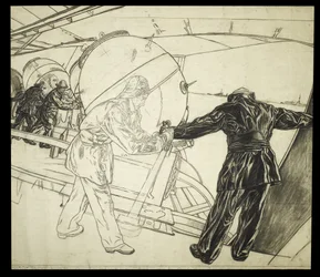 Vollständige Zeichnung für Winterminenlegen vor Island, ca. 1942