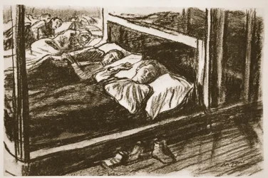 Schlafende Verwundete von der Somme, Illustration aus 