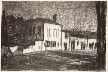 Soldatenquartiere, Mondlicht, Illustration aus 