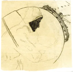 Studie für Winterminenlegen vor Island, ca. 1942, Kat. 5