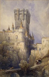 Alcazar, Segovia, Spanien, 1836