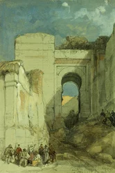 Ein altes maurisches Tor, Granada, 1883