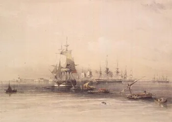 Annäherung an Alexandria, aus "Ägypten und Nubien", Bd.3