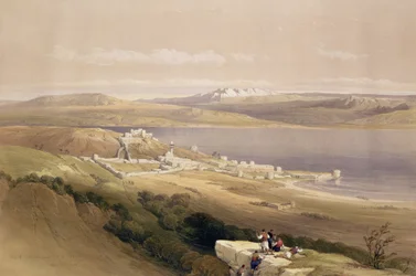 Stadt Tiberias am See Genezareth, 22. April 1839, Platte 38 aus Band I von 