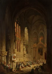 Innenraum einer Kathedrale, 1822 oder 1829
