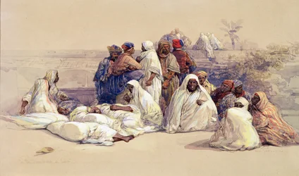 Der Sklavenmarkt, Kairo, um 1838