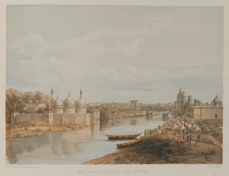 Blick von der Eisenbrücke, Lucknow