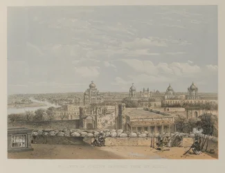 Ansicht der von den Rebellen eroberten Position, Lucknow