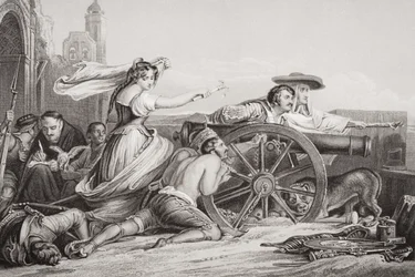 Die Verteidigung von Saragossa, 1808, aus 