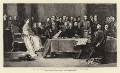 Der erste Rat Ihrer Majestät der Königin, Kensington Palace, 20. Juni 1837