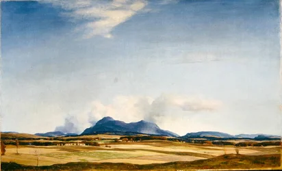 Herbstwolken, die Ochil Hills, ca. 1930