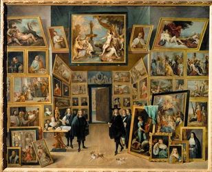 Erzherzog Leopold Wilhelm in seiner Gemäldegalerie in Brüssel