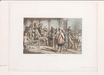 Adlige auf einem Dorffest