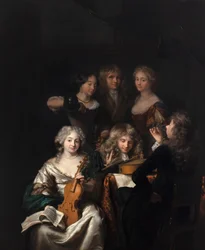Eine musikalische Gesellschaft, ca. 1670-90