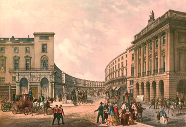 The Quadrant, Regent Street, ca. 1852
