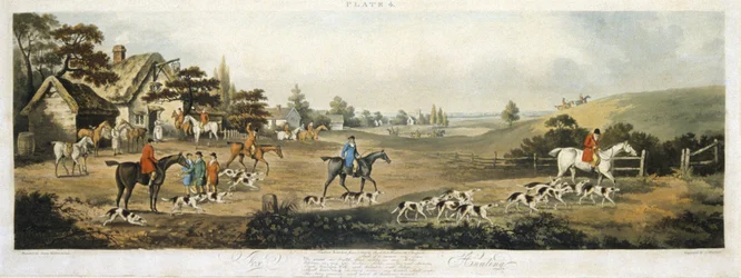 Fuchsjagd, Platte 4, graviert von Thomas Sutherland (1785-1838) 1817