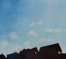 Dächer in der Dämmerung