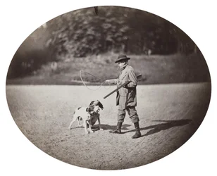 Jäger mit Hunden, ca. 1862