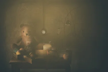 Nostalgischer Teddybär Stillleben