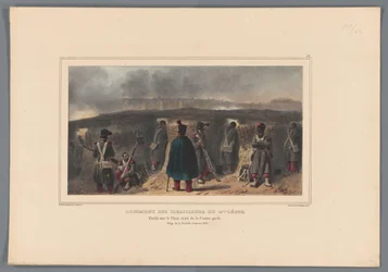 Schützen hinter einer Brustwehr, 1832
